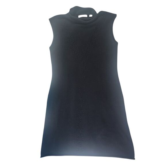 WHIM Cashmere Blend Black Knit Dress Women's SZ M - Picture 4 of 13